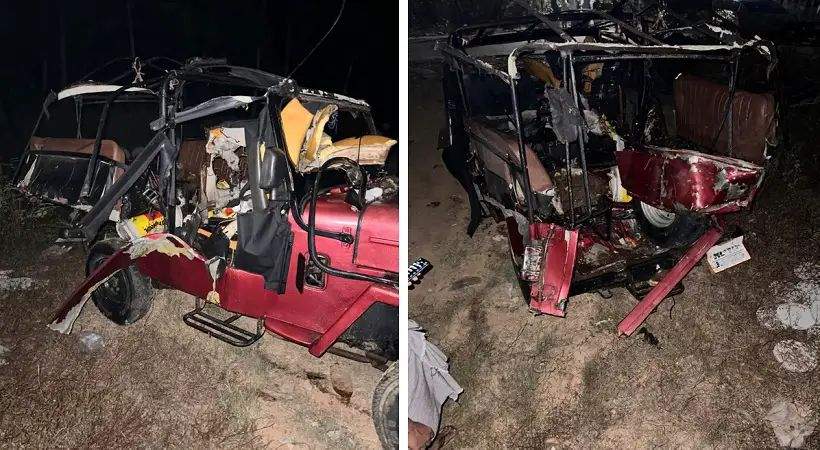 പടക്കം പൊട്ടിക്കുന്നതിനിടെ തീ പടര്‍ന്ന് ജീപ്പ് കത്തി നശിച്ചു