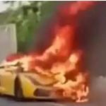 വില്‍ക്കുന്നതുമായി ബന്ധപ്പെട്ടുള്ള തര്‍ക്കം; ലംബോര്‍ഗിനിക്ക് തീയിട്ടു, കേസെടുത്ത് പോലീസ്