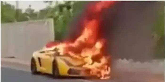 വില്‍ക്കുന്നതുമായി ബന്ധപ്പെട്ടുള്ള തര്‍ക്കം; ലംബോര്‍ഗിനിക്ക് തീയിട്ടു, കേസെടുത്ത് പോലീസ്