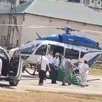 ഇരിക്കുന്നതിനിടെ ഹെലികോപ്റ്ററിനുള്ളില്‍ വീണ് മമതാ ബാനര്‍ജിക്ക് പരുക്ക്; വിഡിയോ