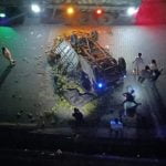 താമരശ്ശേരി ചുരത്തില്‍ അപകടം; പിക്കപ്പ് വാന്‍ നാലാം വളവില്‍ നിന്ന് രണ്ടാം വളവിലേക്ക് മറിഞ്ഞു