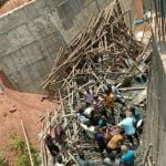 നിർമാണത്തിലിരുന്ന പാലം തകർന്ന് ഏഴ് തൊഴിലാളികൾക്ക് പരുക്ക്