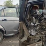 കാർ സിമന്റ്‌ ട്രക്കുമായി കൂട്ടിയിടിച്ച് നാല് മരണം