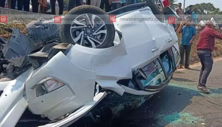 കാർ മേൽപ്പാലത്തിൽനിന്ന് വീണ് മലയാളി ദമ്പതിമാർ മരിച്ചു