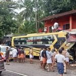 കടയിലേക്ക് ബസ് ഇടിച്ചുകയറി 10 പേര്‍ക്ക് പരുക്ക്; ബെംഗളൂരുവില്‍ നിന്ന് കോഴിക്കോട്ടേക്ക് വന്ന സ്ലീപ്പർ ബസാണ് അപകടത്തില്‍പ്പെട്ടത്
