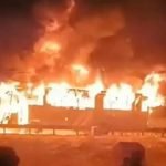 തീര്‍ഥാടക സംഘം സഞ്ചരിച്ചിരുന്ന ബസിന് തീപിടിച്ച്‌ എട്ട് പേര്‍ മരിച്ചു