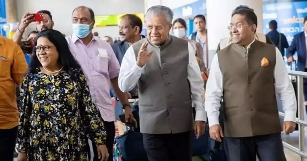 സിംഗപ്പൂര് യാത്ര വെട്ടിച്ചുരുക്കി മുഖ്യമന്ത്രി പിണറായി വിജയൻ ദുബായില്; മന്ത്രിസഭായോഗം ഓണ്ലൈൻ വഴി