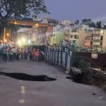 റോഡിൽ കുഴി; പോട്ടറി ടൗണിൽ ഗതാഗതനിയന്ത്രണം ഏർപ്പെടുത്തി