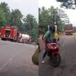 ടാങ്കര്‍ ലോറിയില്‍ നിന്നും വാതക ചോര്‍ച്ച; വാഹനങ്ങള്‍ വഴി തിരിച്ചുവിട്ടു