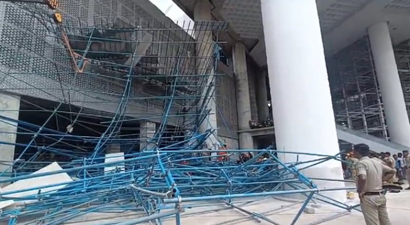 കൊച്ചി സ്മാർട് സിറ്റിയിൽ നിർമാണത്തിലിരുന്ന കെട്ടിടത്തിൽ അപകടം; ഒരു മരണം, അഞ്ചുപേർ ആശുപത്രിയിൽ