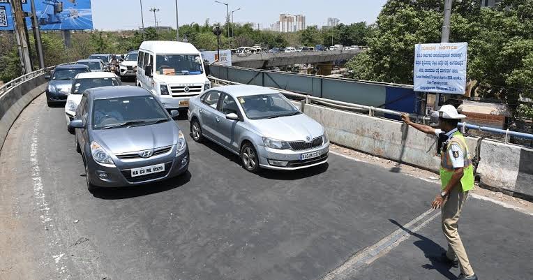 ഹെബ്ബാൾ മേൽപ്പാലത്തിൽ റാംപ് നിർമാണം; ഗതാഗത നിയന്ത്രണം ഏർപ്പെടുത്തി