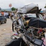 മെസ്കോം ലോറിയും ഒമ്നി വാനും കൂട്ടിയിടിച്ച് നാല് മരണം