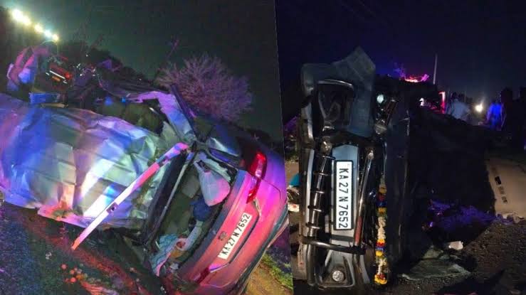 പാലത്തിൽ നിന്ന് കാർ താഴേക്ക് വീണ് നാല് മരണം