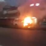 ഓടിക്കൊണ്ടിരുന്ന കാറിന് തീപിടിച്ചു; ആളപായമില്ല