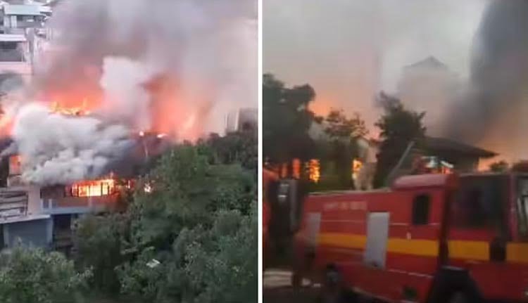 മണിപ്പുര്‍ സെക്രട്ടേറിയറ്റിനരികെ തീപ്പിടിത്തം