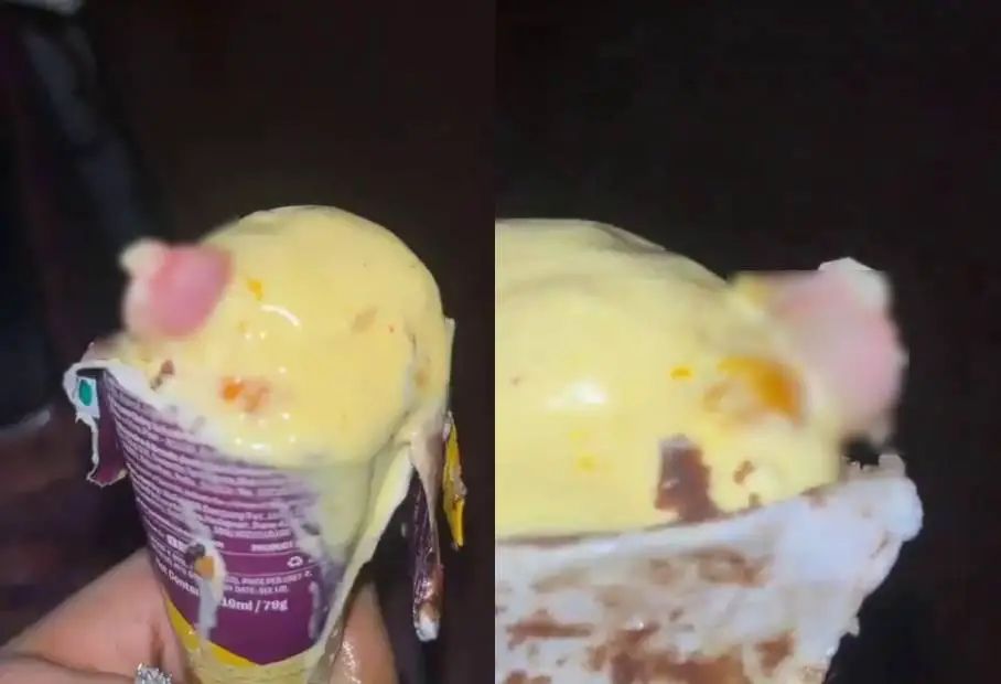 ഓണ്‍ലൈനില്‍ ഓര്‍ഡര്‍ ചെയ്ത ഐസ്‌ക്രീമില്‍ മനുഷ്യന്റെ കൈവിരല്‍