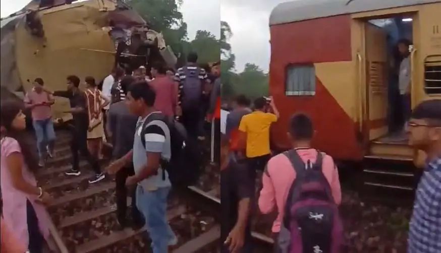 ട്രെയിനുകള്‍ കൂട്ടിയിടിച്ച്‌ അപകടം; അഞ്ചുപേര്‍ മരിച്ചു