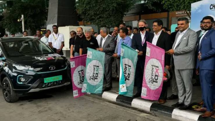 ബെംഗളൂരു വിമാനത്താവളത്തിൽ ഇലക്ട്രിക് ടാക്സി സേവനം ആരംഭിച്ചു