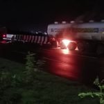 സ്പിരിറ്റ് കയറ്റി പോവുകയായിരുന്ന ടാങ്കറിന് തീപിടിച്ചു