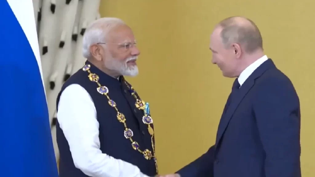 നരേന്ദ്ര മോദിക്ക് റഷ്യയുടെ പരമോന്നത സിവിലിയന്‍ ബഹുമതി