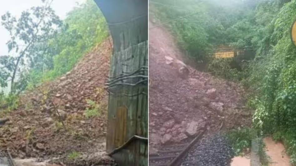 കൊങ്കൺ പാതയിൽ വീണ്ടും മണ്ണിടിച്ചിൽ; 5 ട്രെയിനുകൾ വഴി തിരിച്ച് വിട്ടു