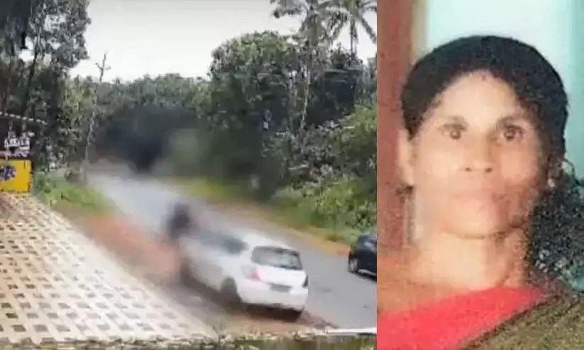 പോലീസുകാരൻ ഓടിച്ച കാറിടിച്ച്‌ വഴിയാത്രക്കാരി മരിച്ചു