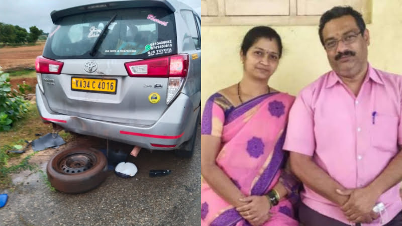 കാർ ഡിവൈഡറിലിടിച്ച് അപകടം; ദമ്പതികൾക്ക് ദാരുണാന്ത്യം