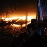 മുളങ്കുന്നത്തുകാവില്‍ ടൂവീലര്‍ സ്‌പെയര്‍പാര്‍ട്‌സ് സ്ഥാപനത്തില്‍ വന്‍ തീപ്പിടുത്തം; ഒരു മരണം