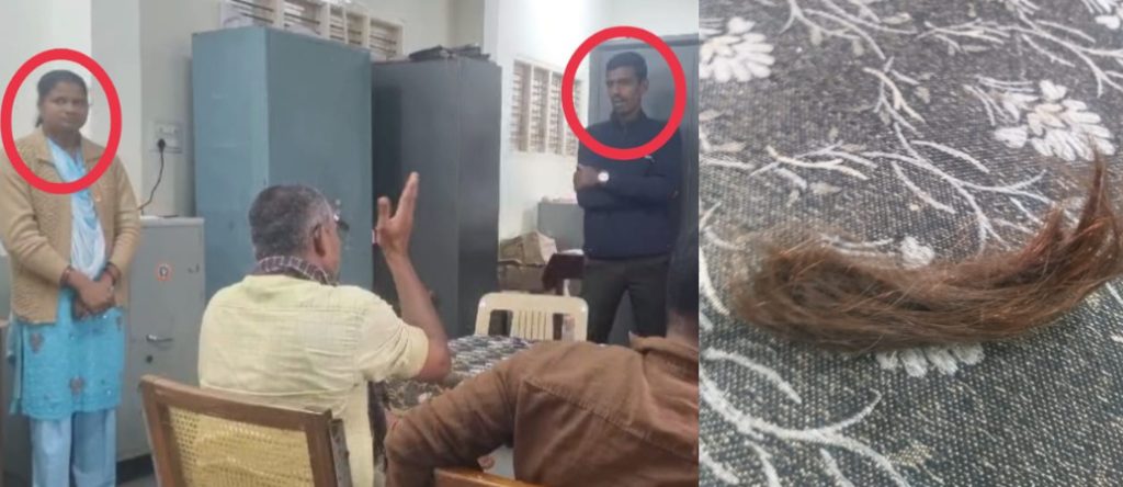 മുടി വൃത്തിയായി കെട്ടിവെച്ചില്ലെന്നാരോപിച്ച് വിദ്യാർഥിനികളുടെ മുടി മുറിച്ച് അധ്യാപകർ