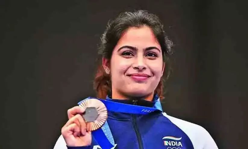 പാരിസില്‍ ഇരട്ട മെഡലുമായി മനു ഭാകര്‍