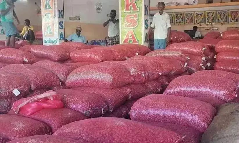 കുത്തനെ ഇടിഞ്ഞ് ഉള്ളിവില