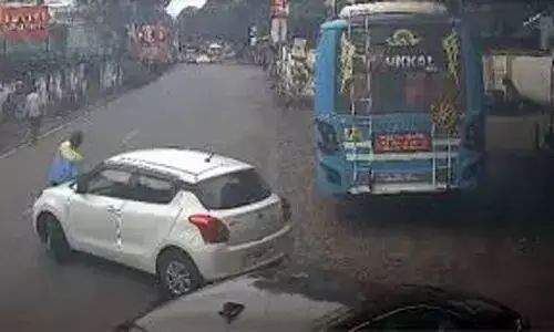 പെട്രോള്‍ പമ്പ് ജീവനക്കാരനെ കാറിടിച്ച്‌ കൊല്ലാന്‍ ശ്രമിച്ച പോലിസുകാരന്‍ അറസ്റ്റില്‍