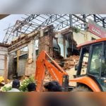 തീയറ്ററിന്റെ സുരക്ഷ മതിൽ തകർന്ന് നാല് പേർക്ക് പരുക്ക്