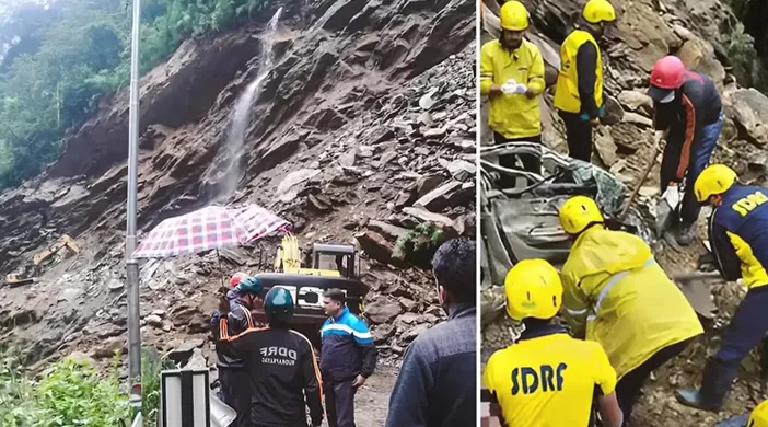 ഉത്തരാഖണ്ഡില്‍ മണ്ണിടിച്ചില്‍; മൂന്ന് തീര്‍ഥാടകര്‍ക്ക് ദാരുണാന്ത്യം, 8 പേർക്ക് പരുക്ക്