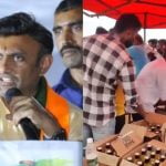 ലോകസഭാ തിരഞ്ഞെടുപ്പിലെ വിജയത്തിന് പിന്നാലെ ബിജെപി എം.പി.യ്ക്കായി സംഘടിപ്പിച്ച പരിപാടിയിൽ മദ്യവിതരണം; വിമർശനവുമായി കോൺഗ്രസ്