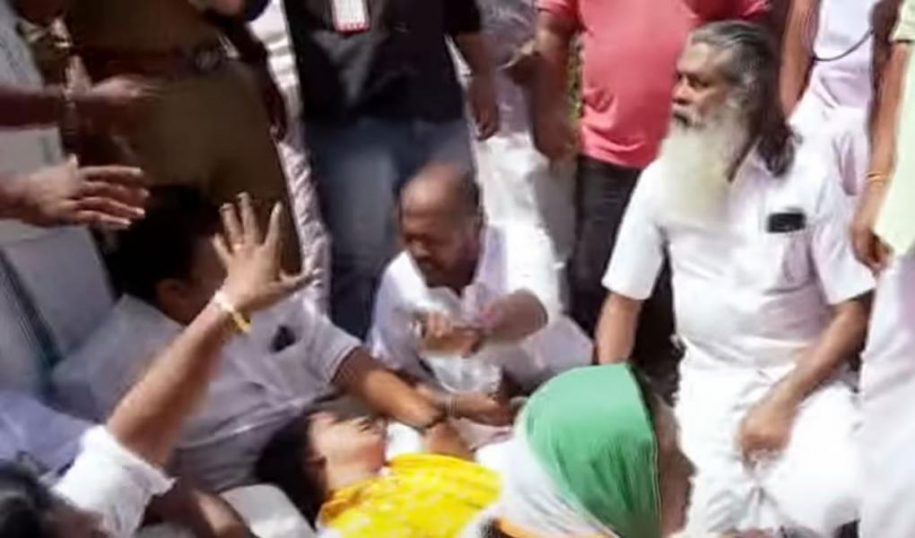 മുതലപ്പൊഴിയിൽ സന്ദർശനത്തിനെത്തിയ കേന്ദ്രസഹമന്ത്രി ജോർജ് കുര്യനെ തടഞ്ഞ് പ്രതിഷേധം