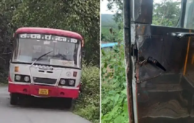 ഓടുന്ന ബസിൽ നിന്ന് തെറിച്ചുവീണ് യുവതിക്ക് പരുക്ക്