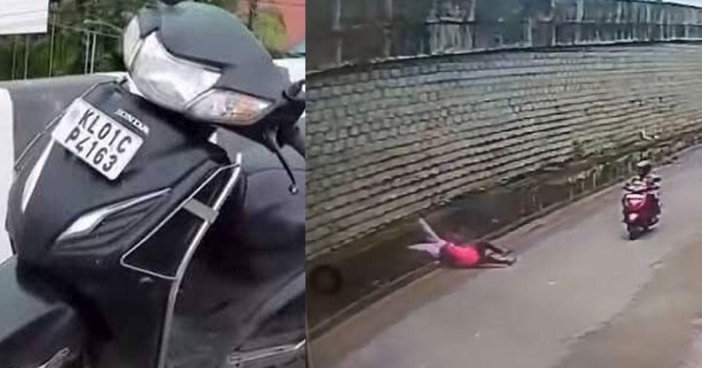 സ്‌കൂട്ടർ മേൽപ്പാലത്തിൽ നിന്ന് താഴേയ്ക്ക് പതിച്ച് അപകടം; 32കാരിക്ക് ദാരുണാന്ത്യം