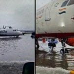 കനത്ത മഴയില്‍ മുങ്ങി കൊല്‍ക്കത്ത; വിമാനത്താവളത്തിന്റെ റണ്‍വേയില്‍ വെള്ളക്കെട്ട് (വീഡിയോ)