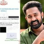 വയനാടിന് കൈത്താങ്ങായി നടൻ ആസിഫ് അലിയും