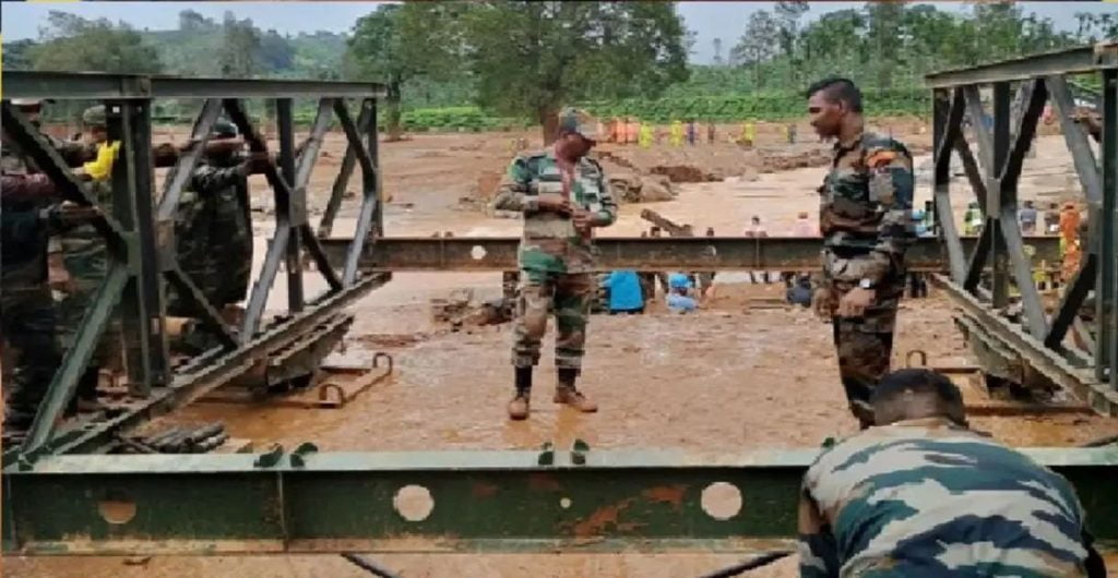 വയനാട് ദുരന്തമുഖത്തെ ബെയ്‌ലി പാല നിര്‍മാണം അവസാനഘട്ടത്തില്‍