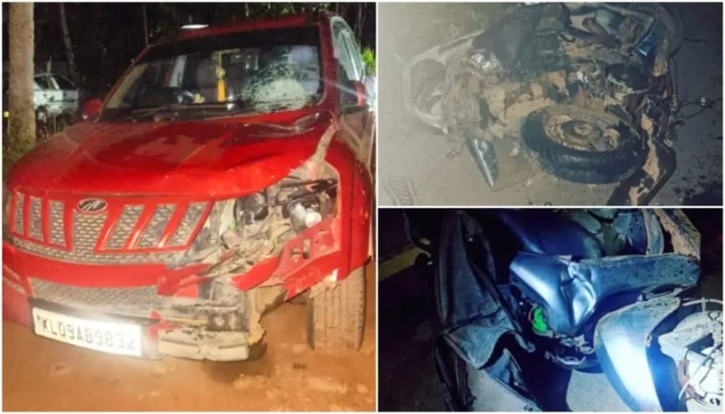 കാറും സ്കൂട്ടറും കൂട്ടിയിടിച്ച്‌ അപകടം; സ്കൂട്ടര്‍ യാത്രക്കാരൻ മരിച്ചു