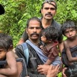 എട്ട് മണിക്കൂര്‍ പരിശ്രമം; അച്ഛനെയും 3 മക്കളെയും രക്ഷിച്ച്‌ ഫയര്‍ഫോഴ്‌സും വനപാലകരും