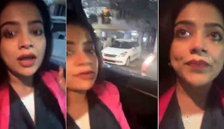 നടിക്കുനേരെ ആക്രമണം; ബൈക്ക് കുറുകെ നിർത്തി കാർ തടഞ്ഞു, ചില്ല് ഇടിച്ച് തകർത്തു