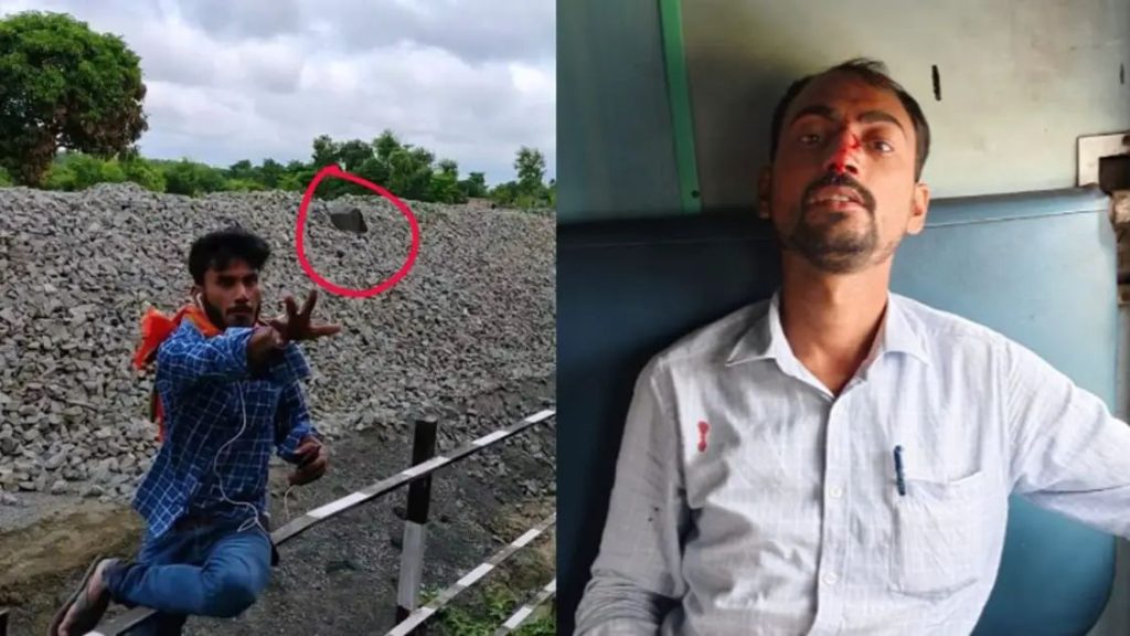 ഓടിക്കൊണ്ടിരിക്കുന്ന ട്രെയിന് നേരെ കല്ലേറ്; യാത്രക്കാരന് പരിക്ക്