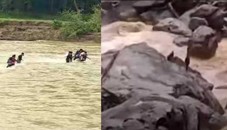 തിരച്ചിലിനിടെ 18 അംഗ രക്ഷാ സംഘം വനത്തിൽ കുടുങ്ങി