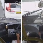 നിയന്ത്രണം നഷ്ടപ്പെട്ടു; കാറുകളും ബൈക്കുകളും ഇടിച്ചുതെറിപ്പിച്ച് ബിഎംടിസി ബസ്