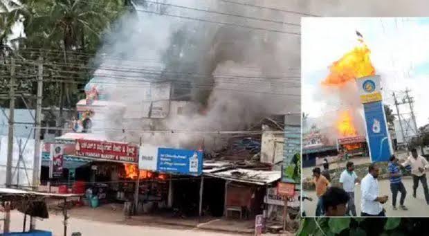 ബേക്കറിയിൽ സൂക്ഷിച്ചിരുന്ന സിലിണ്ടർ പൊട്ടിത്തെറിച്ച് അപകടം