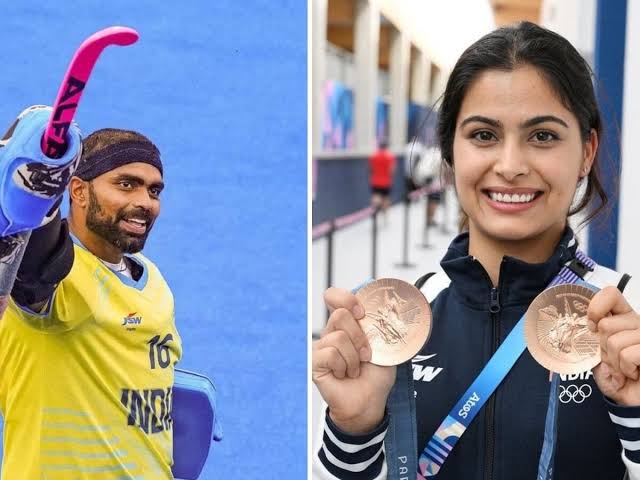 ഒളിമ്പിക്സ്; സമാപന ചടങ്ങിന് ഇന്ത്യയുടെ പതാക വഹിക്കാൻ പി.ആർ. ശ്രീജേഷും മനു ഭാക്കറും