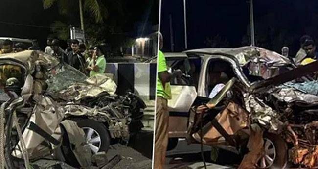 കാറും ലോറിയും കൂട്ടിയിടിച്ചപകടം; ഒരു കുടുംബത്തിലെ അഞ്ചുപേര്‍ മരിച്ചു